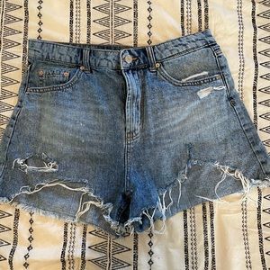 High rise Jean shorts